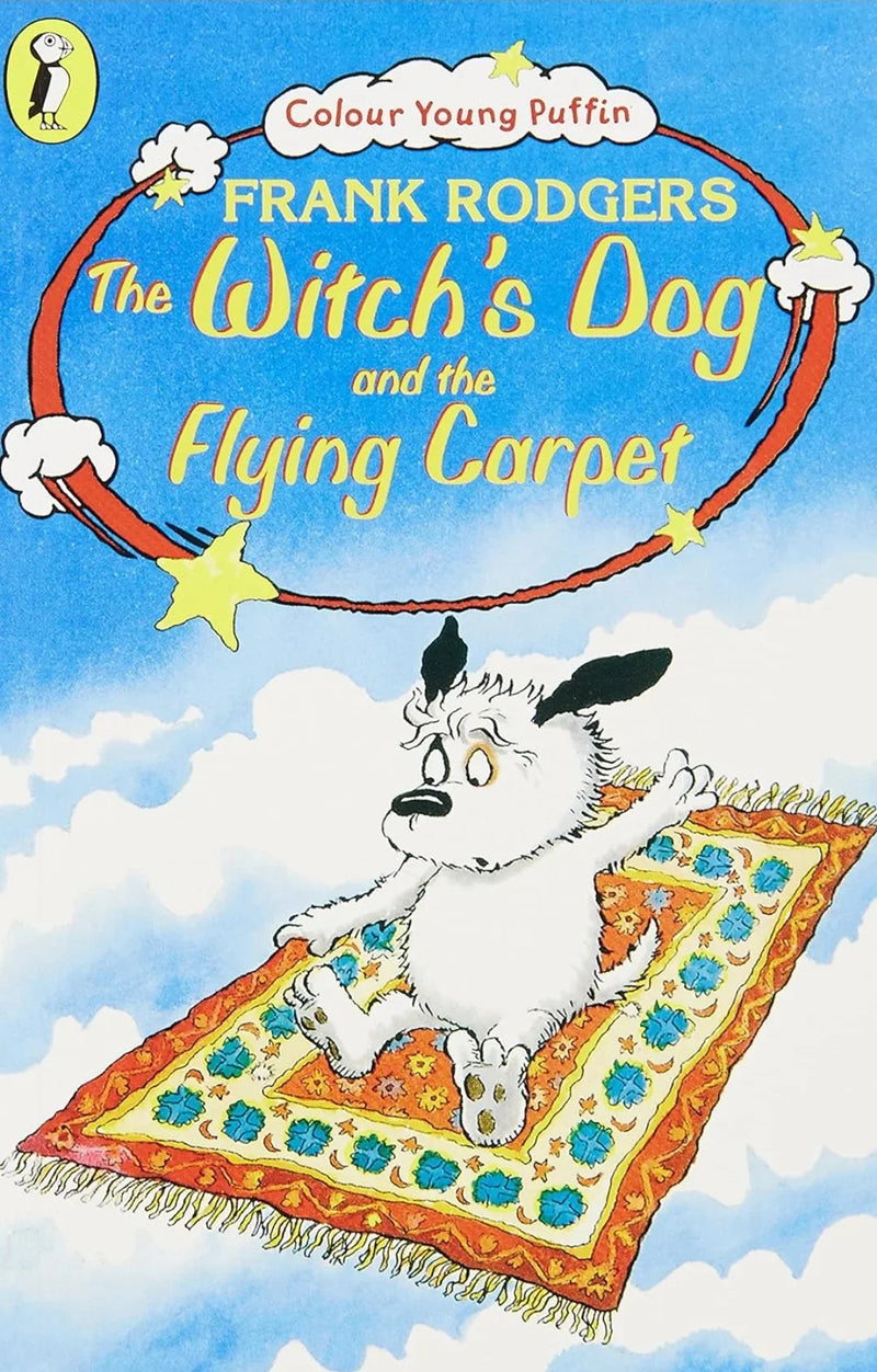 Colour Young Puffin Witchs Dog and the Flying Carpet by Rodgers, Frank - old paperback