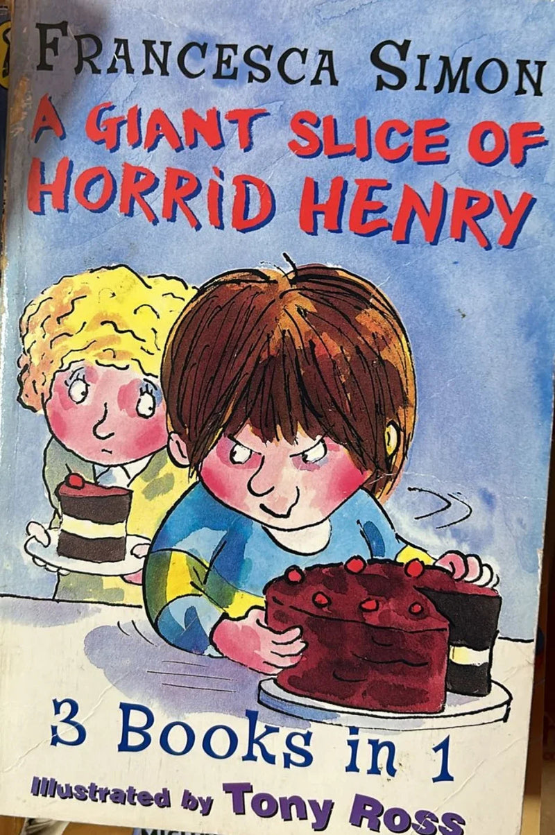 Giant Slice of Horrid Henry (Horrid Henry 3-in-1) -Francesca Simon - old paperback