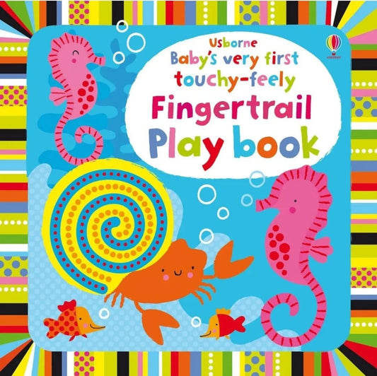 Baby's Very First touchy-feely Fingertrail Play book - old BoardBook