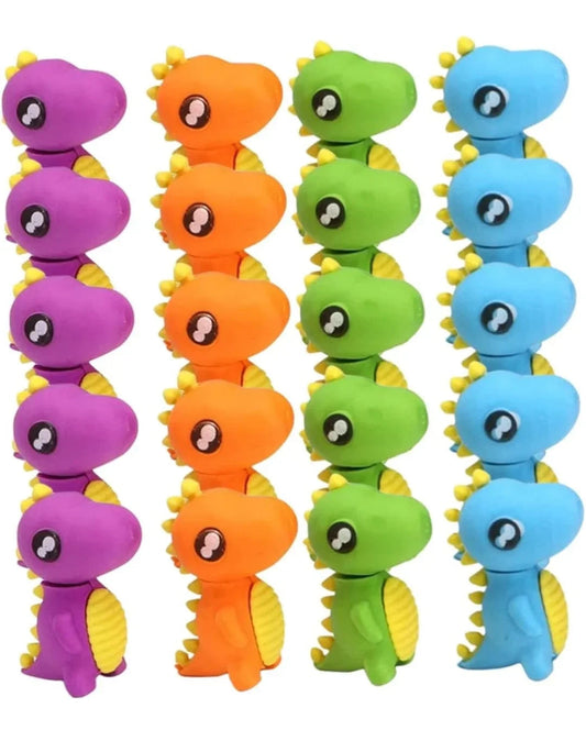 18pcs Dinosaur Eraser Gifts Bulk Kindergarten Erasers Fun for Bulk Erasers for Small Eraser Multipurpose Pupils Mini Erasers