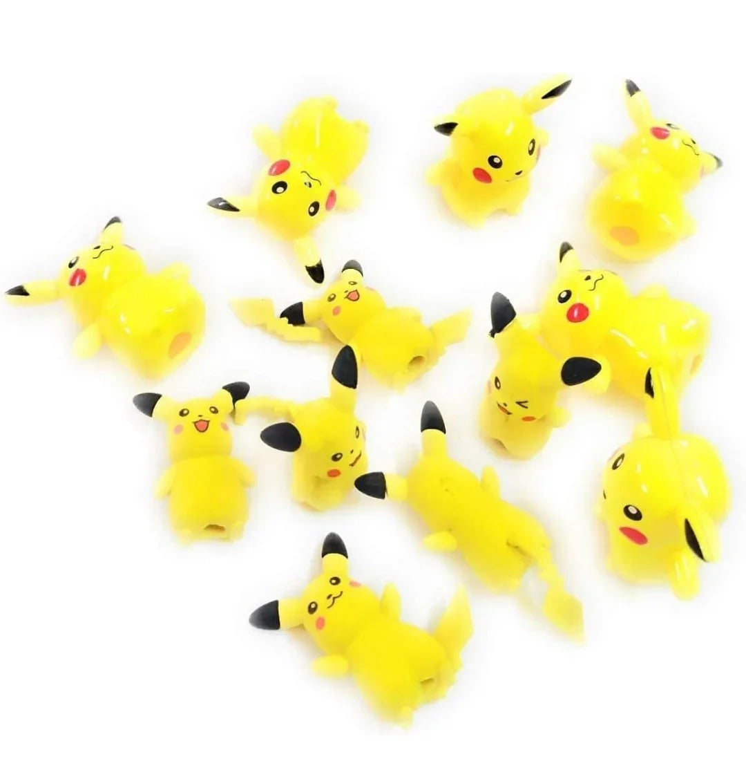 Yellow Pikachu Erasers for Kids 18 pieces | Baby Kids | Gifted Stationery 3D Eraser School | Staionery Set Return Option for Birthday Parties