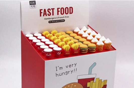 3 pcs Cartoon Burger platter pen for Birthday gift/Birthday Return gift for kids