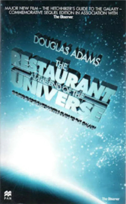 The Restaurant at the End of the Universe by Douglas Adams- old Paperback