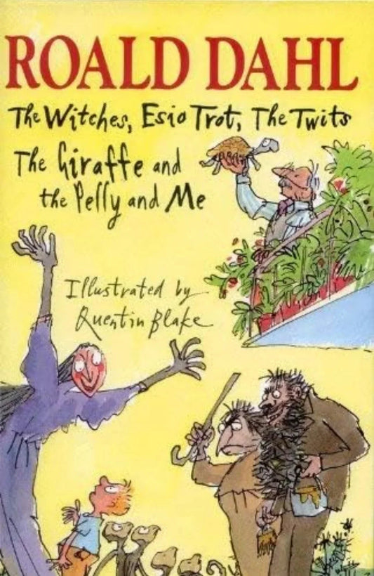 The Witches, Esio Trot, The Twits, The Giraffe and the Pelly and Me by Roald Dahl - old hardcover