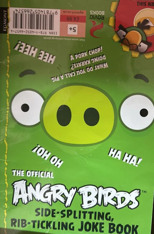 Angry Birds: Side Splitting, Rib Tickling Joke Book by Angry Birds - old paperback