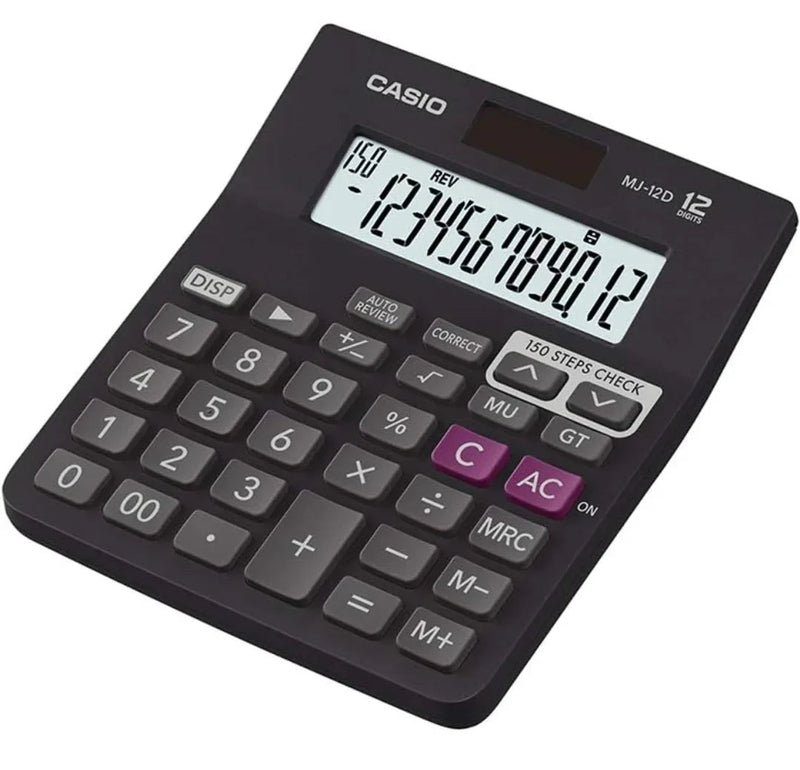 Casio MJ-12D 150 Steps Check and Correct Desktop Calculator