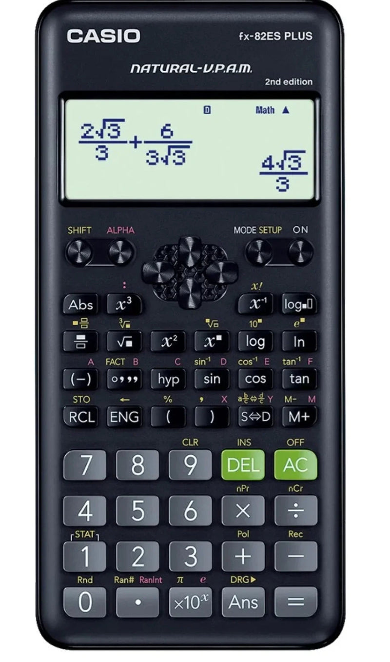 CASIO FX-82ES Plus 2nd Edition Scientific Calculator (12 Digit)