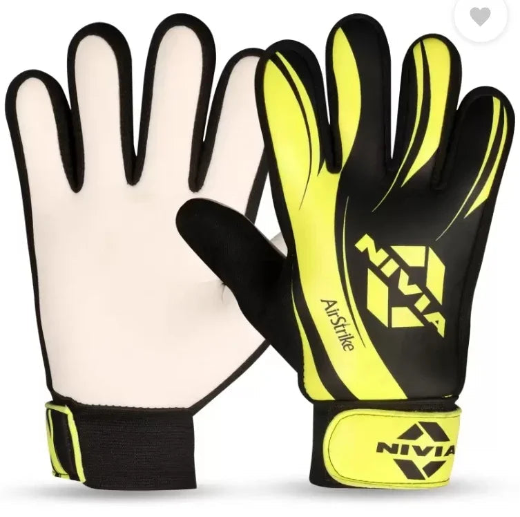 NIVIA Air Strike Goalkeeping Gloves (Green) - size 5