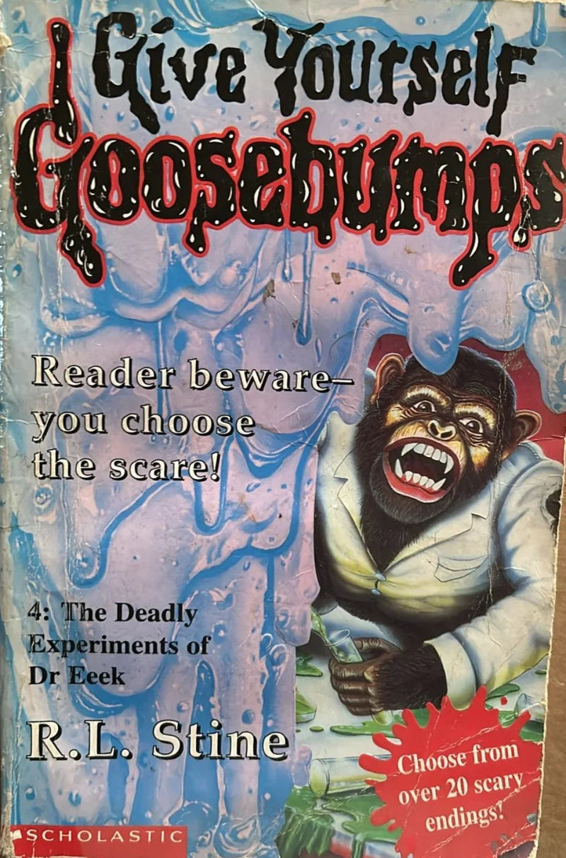 Deadly Experiments of Dr Eeek by R. L. Stine - old paperback