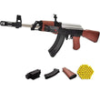 Ak 47 Toy Gun/Shooting Gun for Kids with Laser Light and 500 Bullets Guns & Darts,Brown