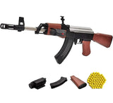 Ak 47 Toy Gun/Shooting Gun for Kids with Laser Light and 500 Bullets Guns & Darts,Brown