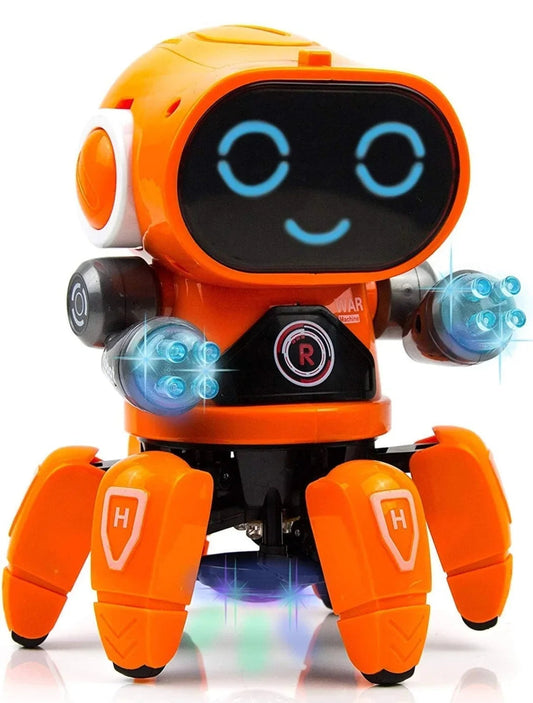 VGRASSP Bot Robot Pioneer Colorful Lights and Music All Direction Movement Dancing Robot Toys for Boys and Girls (Color as per Stock Availability)