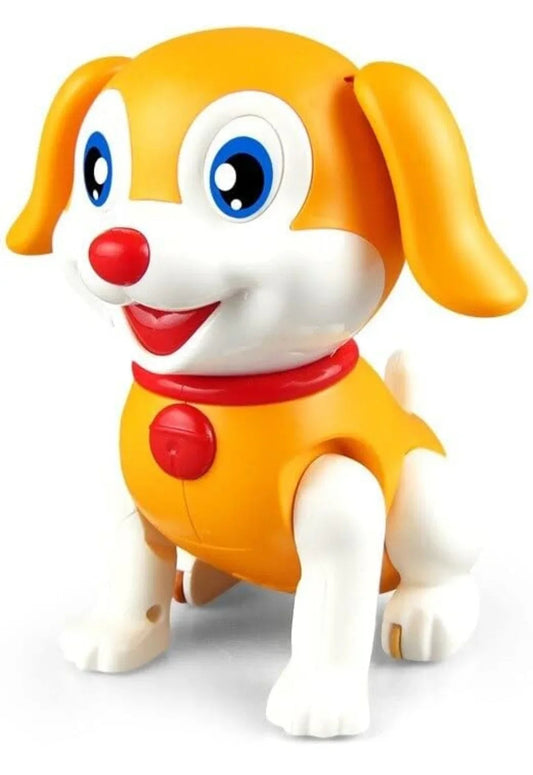 VGRASSP Musical Walking Jumping Smart Dog Toy for Children Funny Robot Dog for Kids with LED Lights, (Color as per Stock)