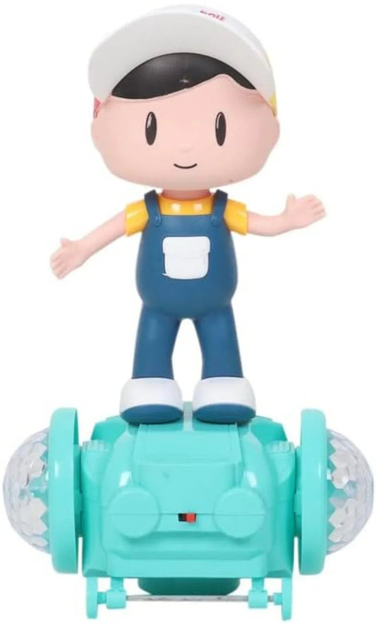 VGRASSP Musical Revolve and Dancing Omni Directional Boy Doll Toy for Kids with Beautiful Light