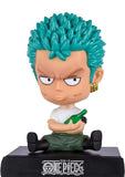 AUGEN Super Hero Roronoa Zoro Action Figure Limited Edition One Piece Bobblehead with Mobile Holder for Car Dashboard, Office Desk & Study Table (Pack of 1)