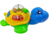 VGRASSP Bump and Go Action Turtle Tortoise Sound Toy for Kids 360 Degree Dance Moves Action Colourful 3D Light Effects and Music Toy for Kids