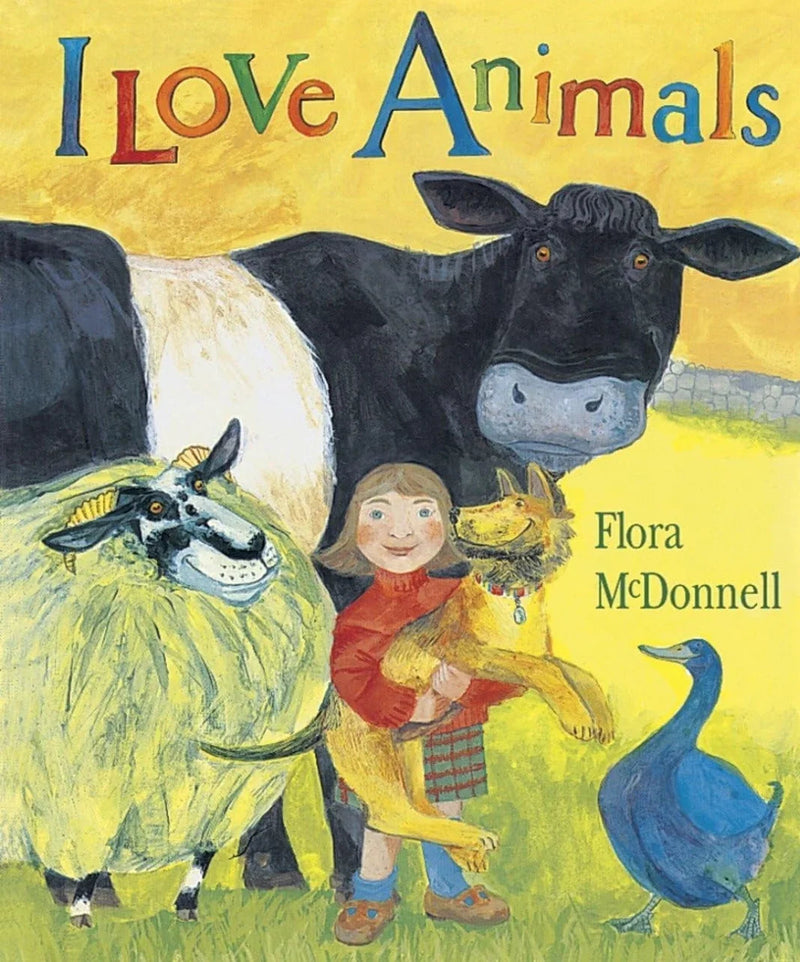 I Love Animals Big Book by Flora McDonnell - old paperback