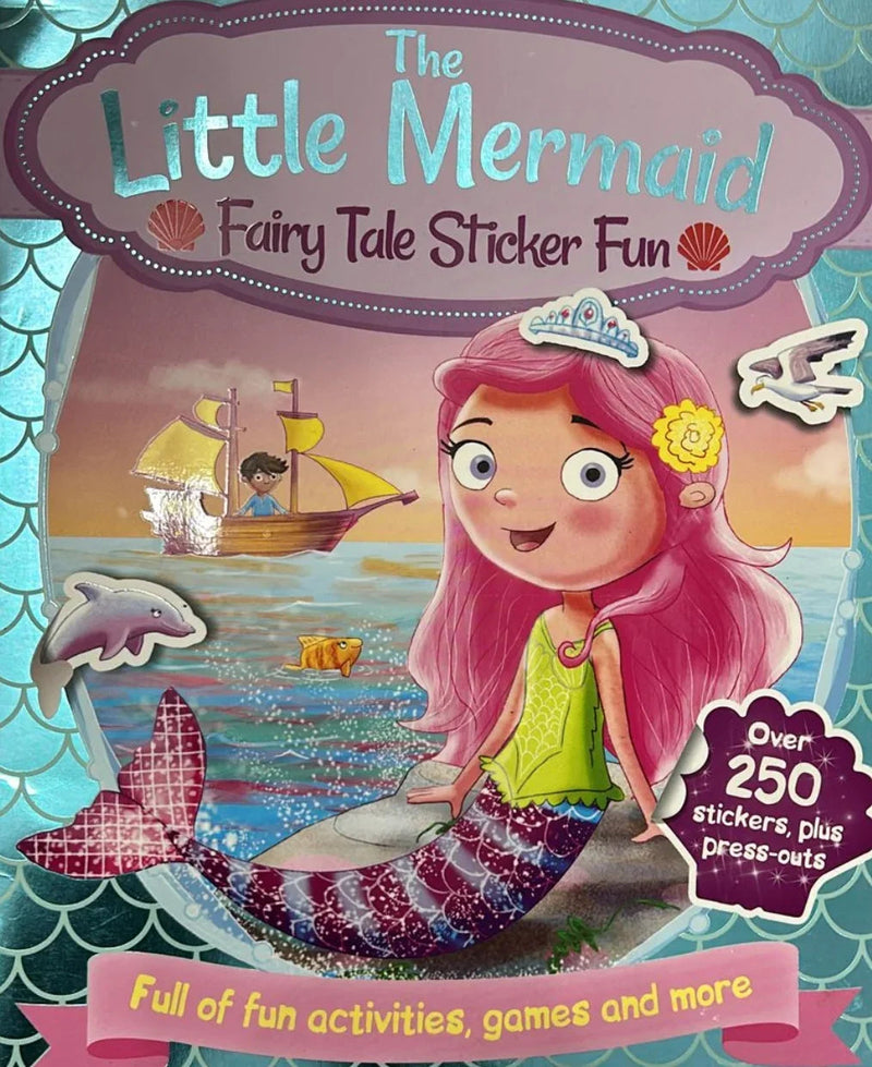 Little Mermaid amd The Sticker Book - old paperback