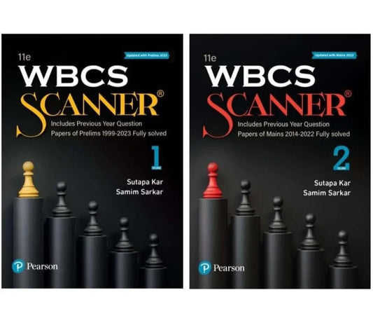 WBCS Scanner Volume 1 and 2, Includes Previous Year Question Papers of Prelims 1999-2023 Fully Solved, 11th Edition