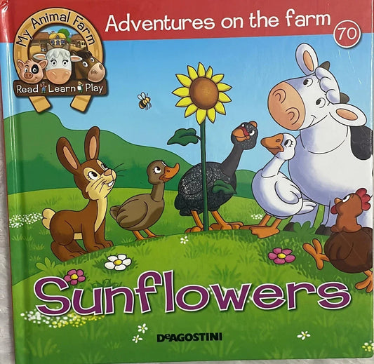 Adventures on the Farm - Sunflowers by Deagostini - old hardcover