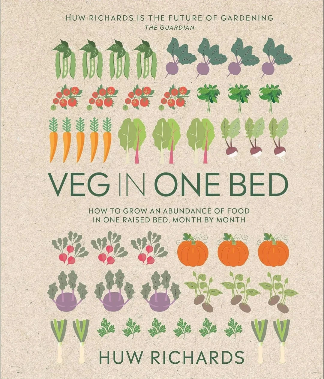 Veg in One Bed New Edition: How to Grow an Abundance of Food in One Raised Bed, Month by Month by Huw Richards