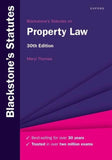 Blackstone's Statutes on Property Law by Meryl Thomas