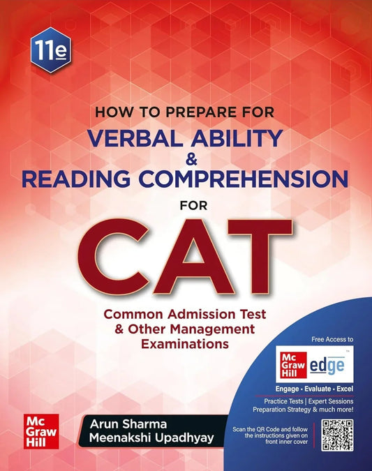 Verbal Ability & Reading Comprehension for CAT 2025 by Arun Sharma | 11th edition (latest) | VARC | CAT/ MBA entrance exam book with Solved Previous Years' Papers (2017-2023) PYQs | Brand new section - 'The CAT Experience'