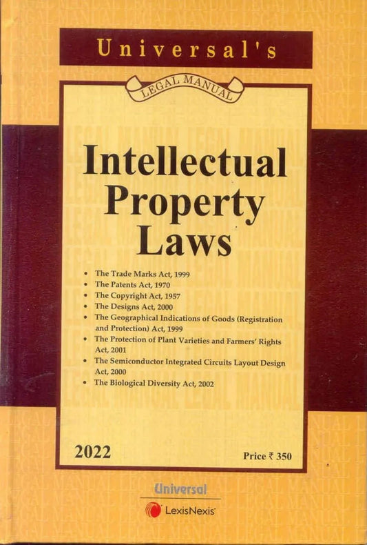 Universal's Legal Manual- Intellectual Property Laws [2020 Edn.]