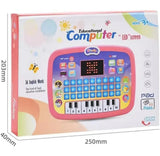 Kid Educational Computer with Piano/Tablet Toddler Learning Pad Interactive Toy with Screen -Educational Toys Fun Gifts -Music/Piano/ABC/Numbers/Words/Spell/Animals - for Boys&Girls 3+