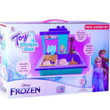MiniExplorer Frozen Sisters Pretend Play Kitchen Set for Girls Toy Sink Electronic Dishwasher Pretend Role Play Kitchen Toys Set