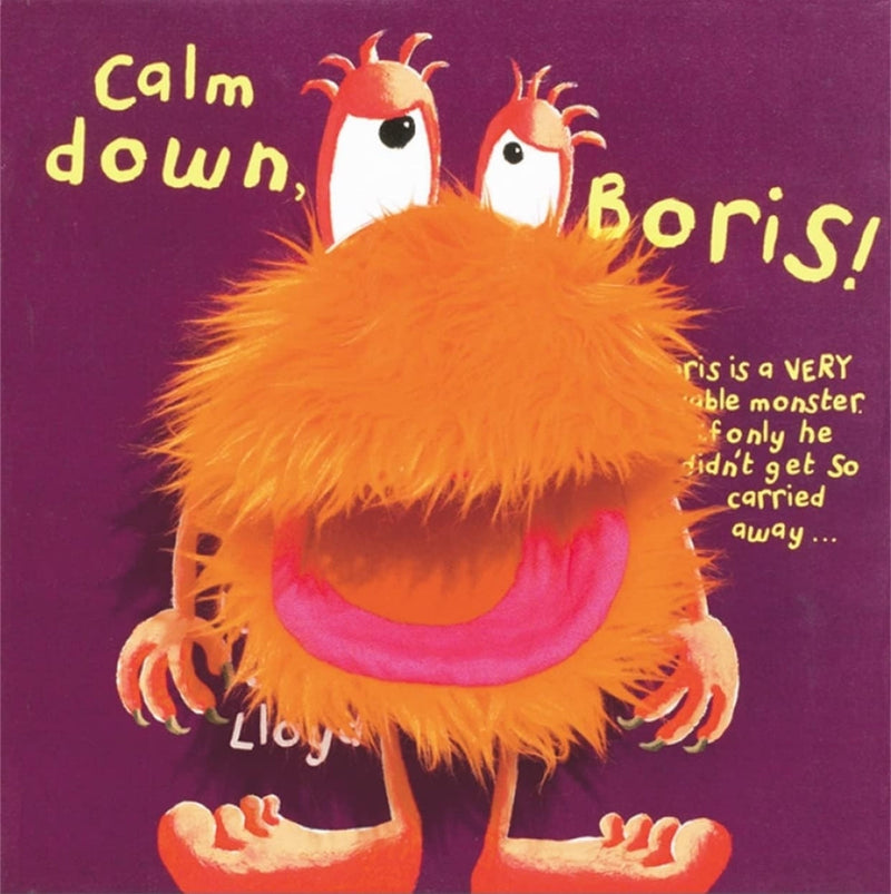 Calm Down Boris puppet kids book