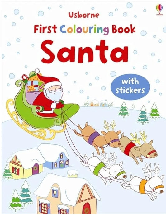 First Colouring Book Santa + stickers
