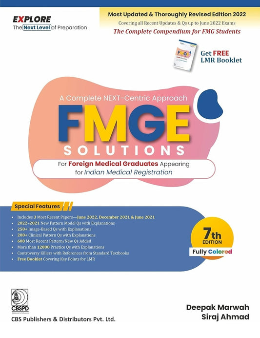 A COMPLETE NEXT CENTRIC APPROACH FMGE SOLUTIONS FOR FOREIGN MEDICAL GRADUATES APPEARING FOR INDIAN MEDICAL REGISTRATION 7ED (PB 2023)