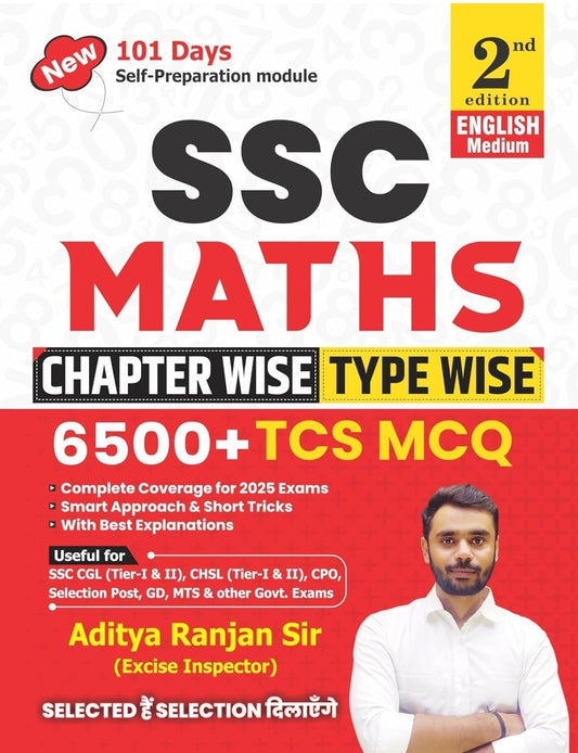 Aditya Ranjan Sir | SSC MATHS 6500+ | Chapter-Wise & TYPE -WISE | English Medium | 2nd Edition | With Detailed Explanation & Short Tricks