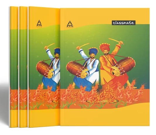 Classmate Longbook Single Line 344 Pages Pack of 4