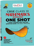 Educart One-shot Mathematics Standard CBSE Class 10 Question Bank 2025-26 on new Syllabus 2026 (Strictly for Boards Exam)