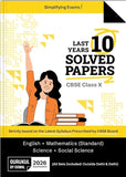 Gurukul By Oswal Science Stream PCM CBSE 10 Years Solved Papers Class 12 Exam 2026 -Year-Wise Board Papers 2015-2025, Physics, Chemistry, Math, English
