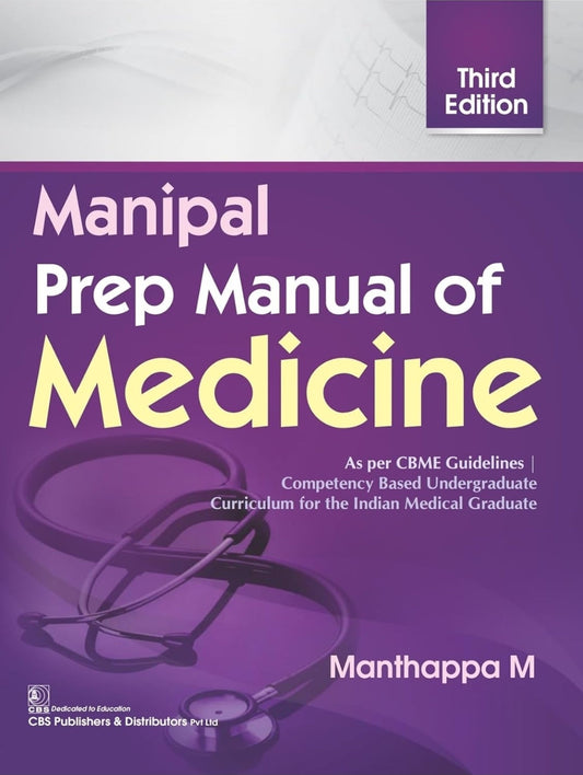 MANIPAL PREP MANUAL OF MEDICINE 3ED (PB 2021)