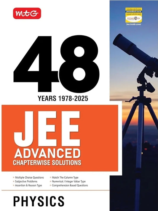 MTG 48 Years JEE Advanced (2025-1978) Chapter-wise Previous Years Solved Question Papers Physics Book