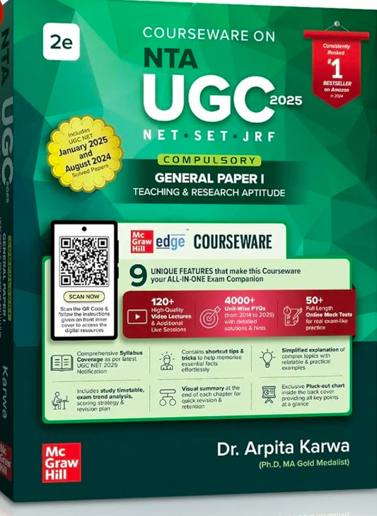 UGC NET Paper 1 2025 by Arpita Karwa | 4000+ Unit-wise Previous Years' Solved Questions (2014 - June 2025) including 2000 questions in book & 2000 ...