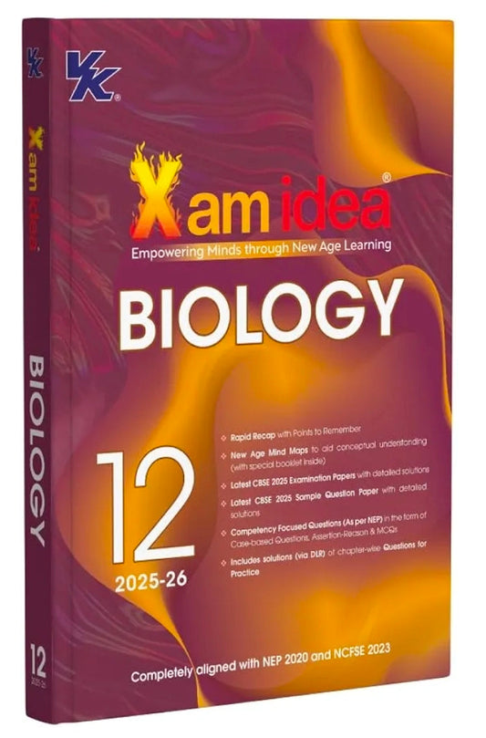 Xam idea Class 12 Biology | 2025-26 Edition | NEP & NCFSE Aligned