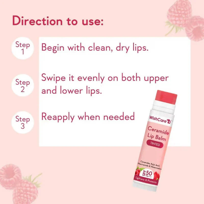WishCare SPF 50 Lip Balm - Hydrating & Tinted Lip Care - 5g image 4