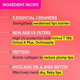 Dot & Key Barrier Repair Ceramide & Peptide SPF 50+, PA+++ Lip Balm - Red Romance -10 gm image 3