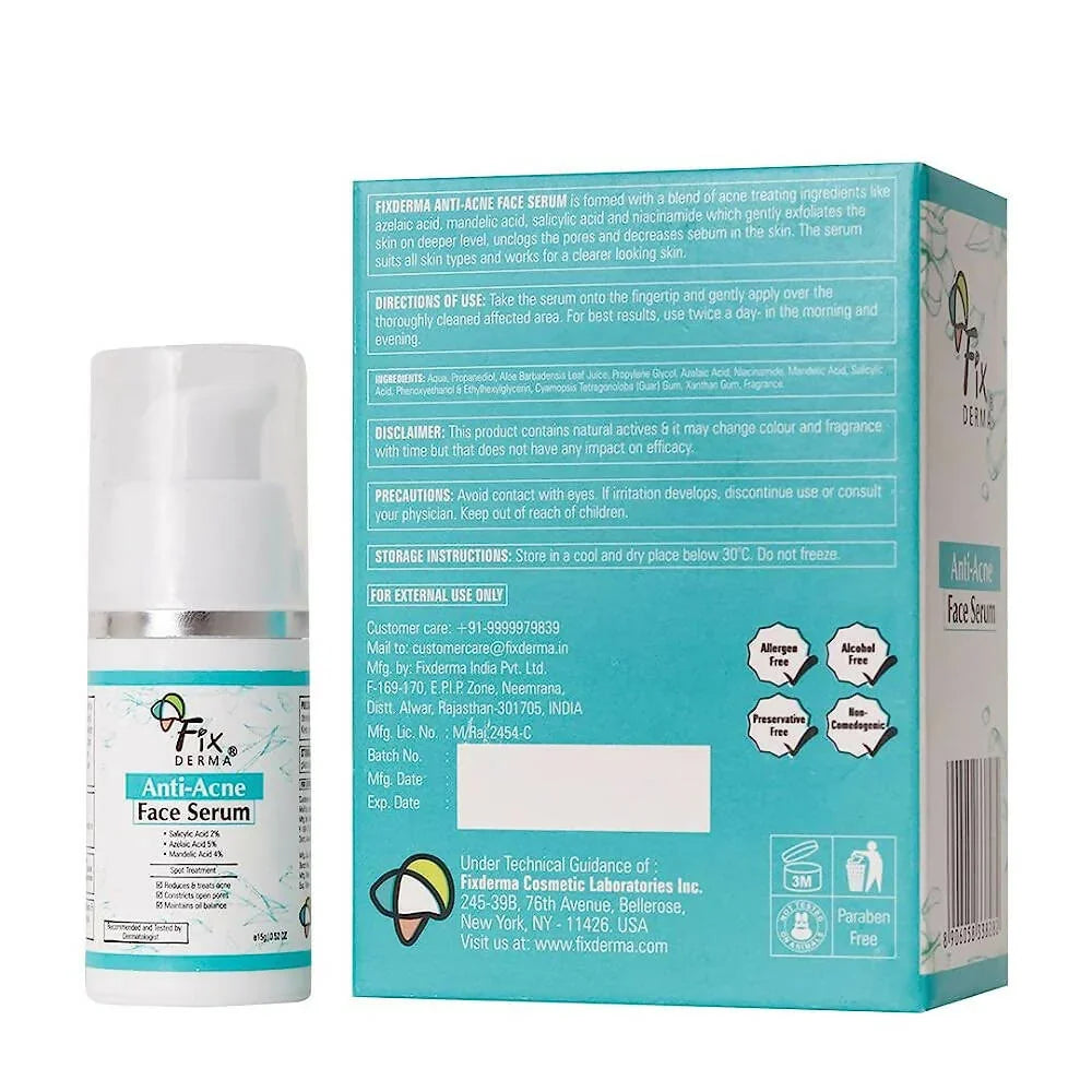 Fixderma Anti-Acne Face Serum -15 gm image 3