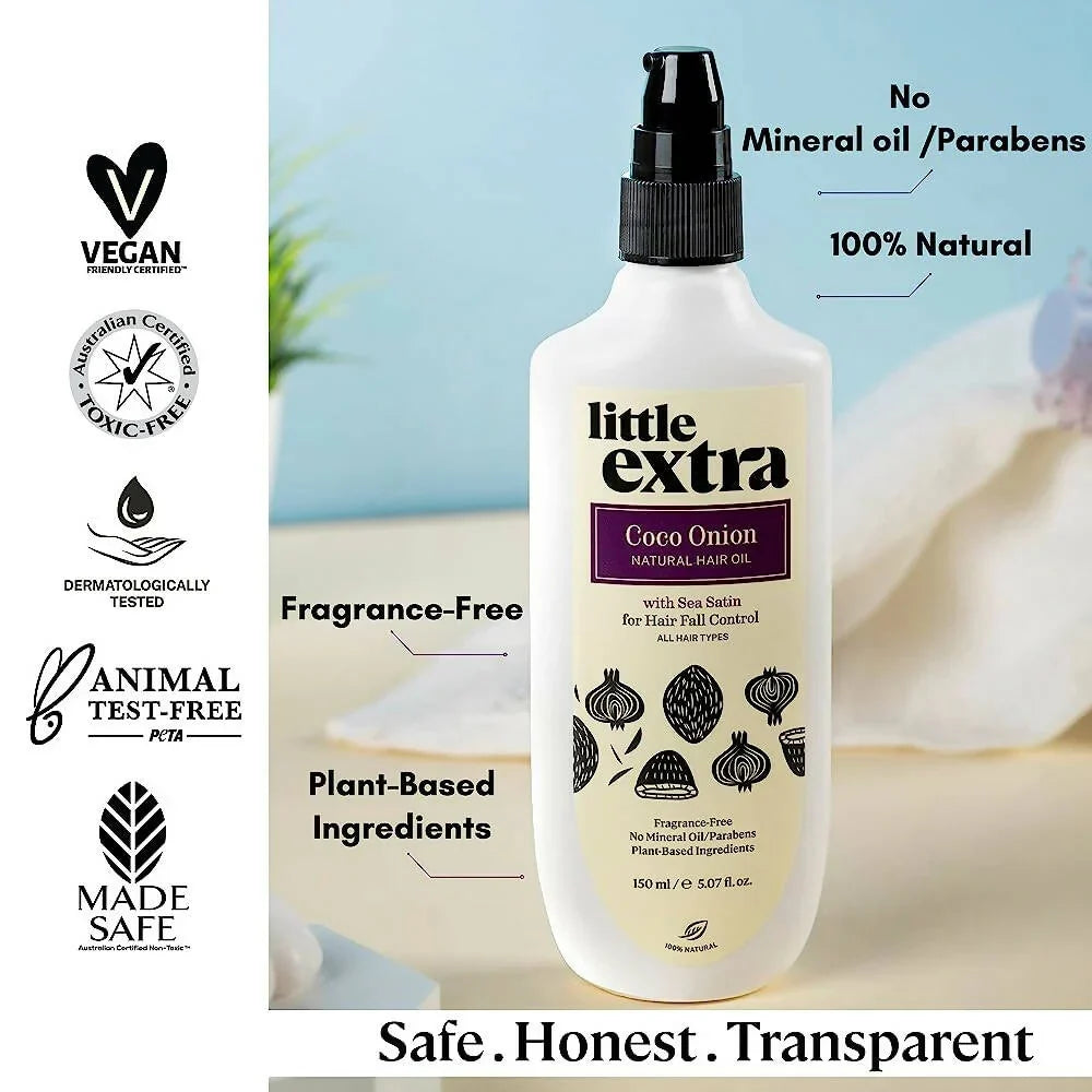 Little Extra Coco Onion Natural Hair Oil -150 ml image 4