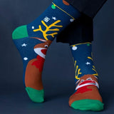 Socksoho Luxury Men Socks Happy Reindeer Edition (image 3)