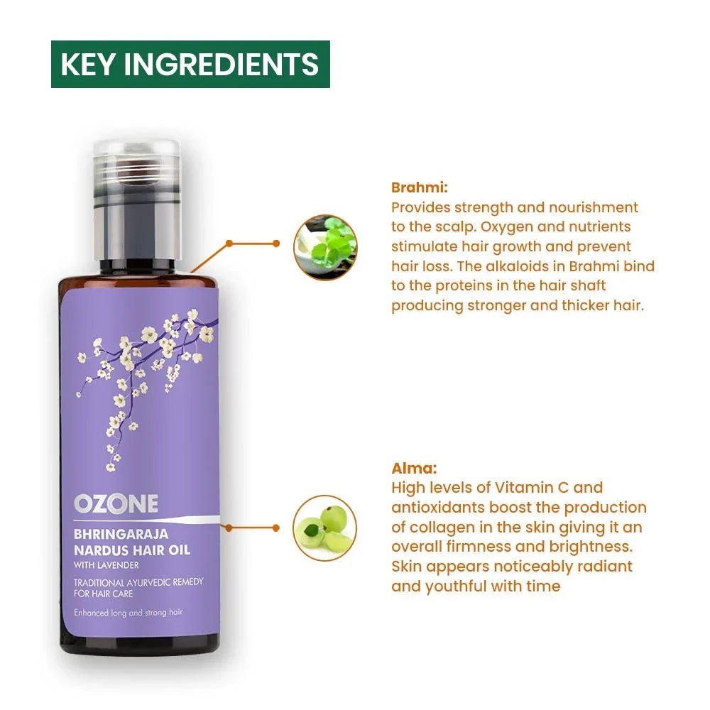Ozone Bhringaraja Nardus Hair Oil -150 Ml image 3