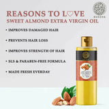 Buddha Natural Extra Virgin Cold Pressed Sweet Almond Oil -150 ml image 2