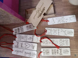 Wooden Bookmark ( Set of 8 Bookmark)