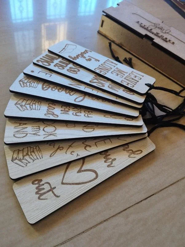 Wooden Bookmark ( Set of 8 Bookmark) image 2
